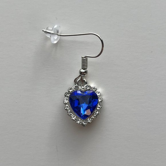 Titanic Earrings Heart of the Ocean Jewelry with Titanic White Star Line Pouch - Picture 3 of 6